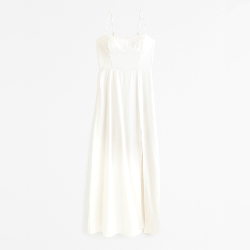 The A&F Camille Midi Dress White S